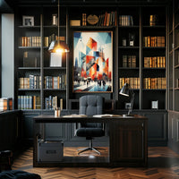 Urban Geometric Symphony Poster