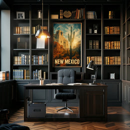 New Mexico Desert Landscape Poster