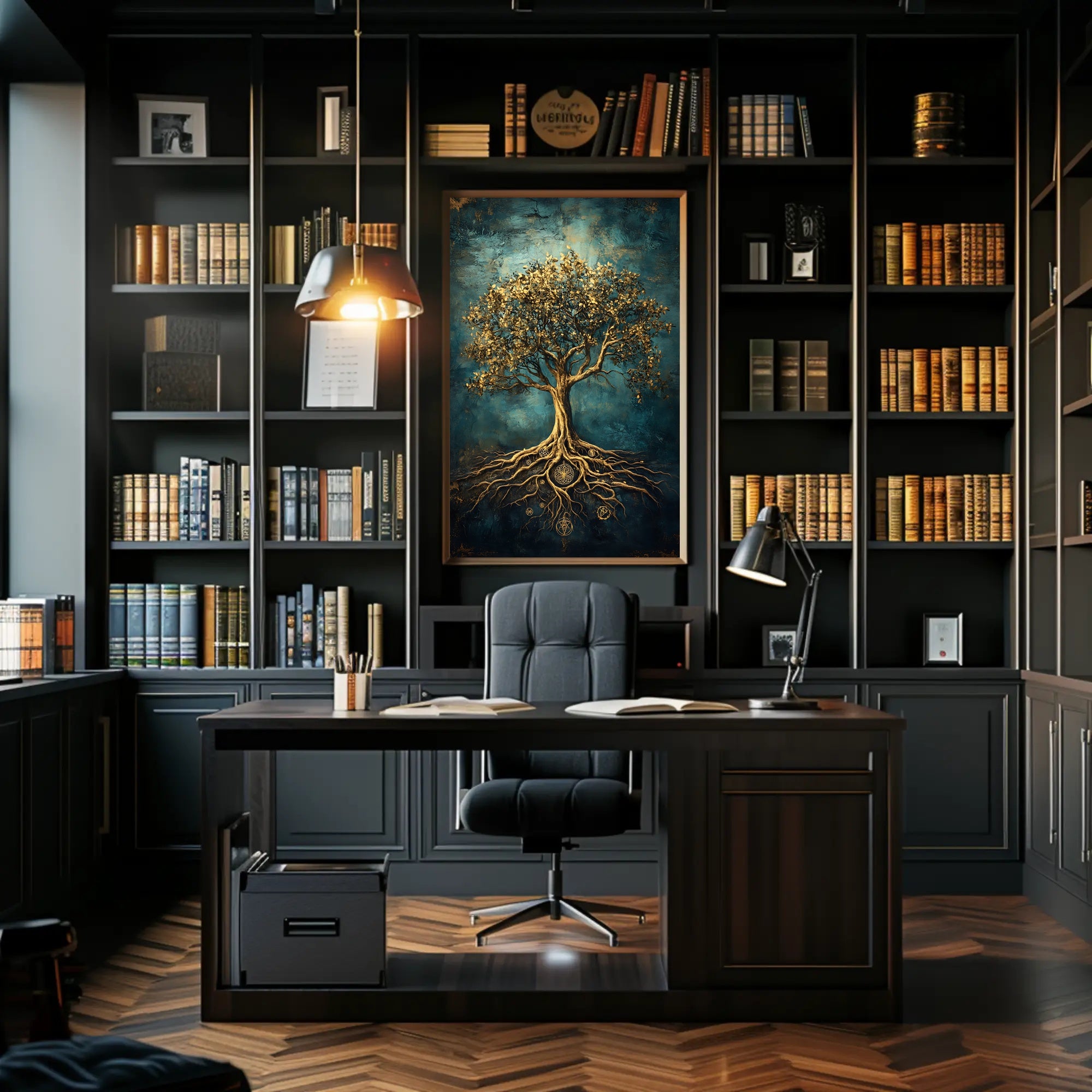 Golden Tree of Life Fantasy or Mythology Poster
