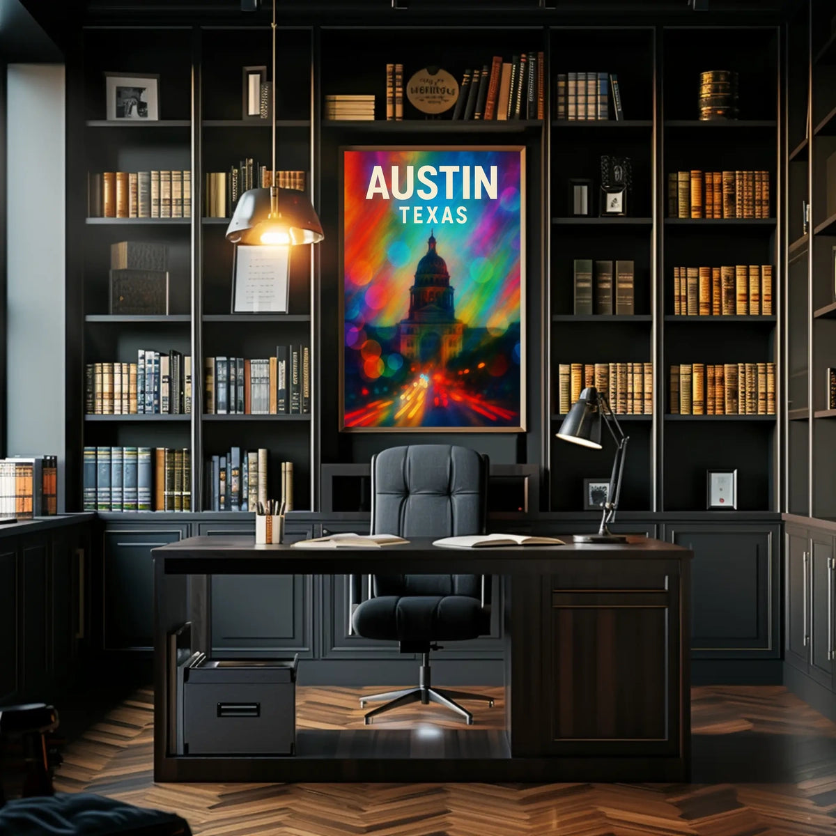 Austin, Texas Vibrant Cityscape Poster