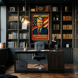 Jimmy Carter 39th President Poster Wall Art For Home Decor