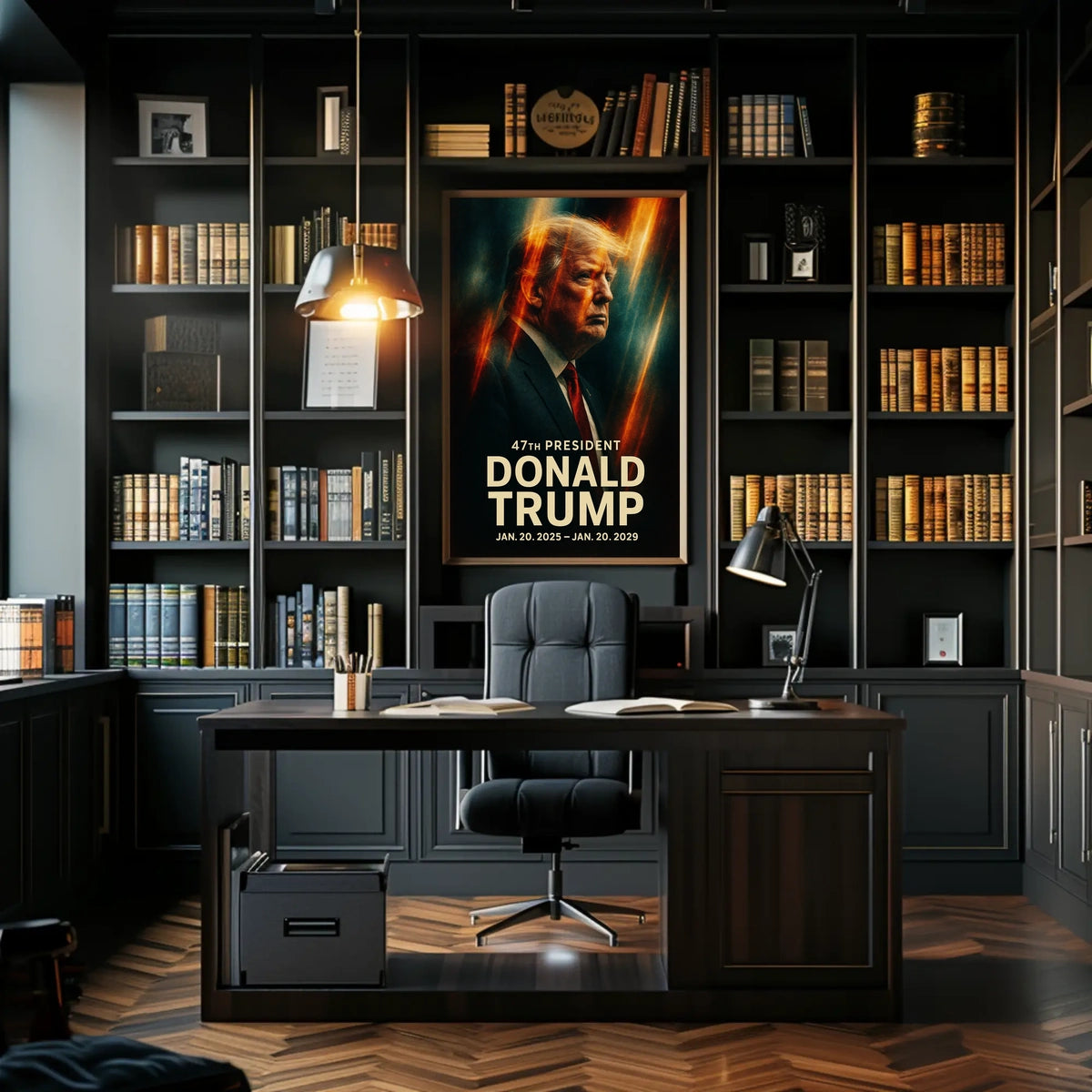 Trump Patriotism Leadership Expressionism Poster
