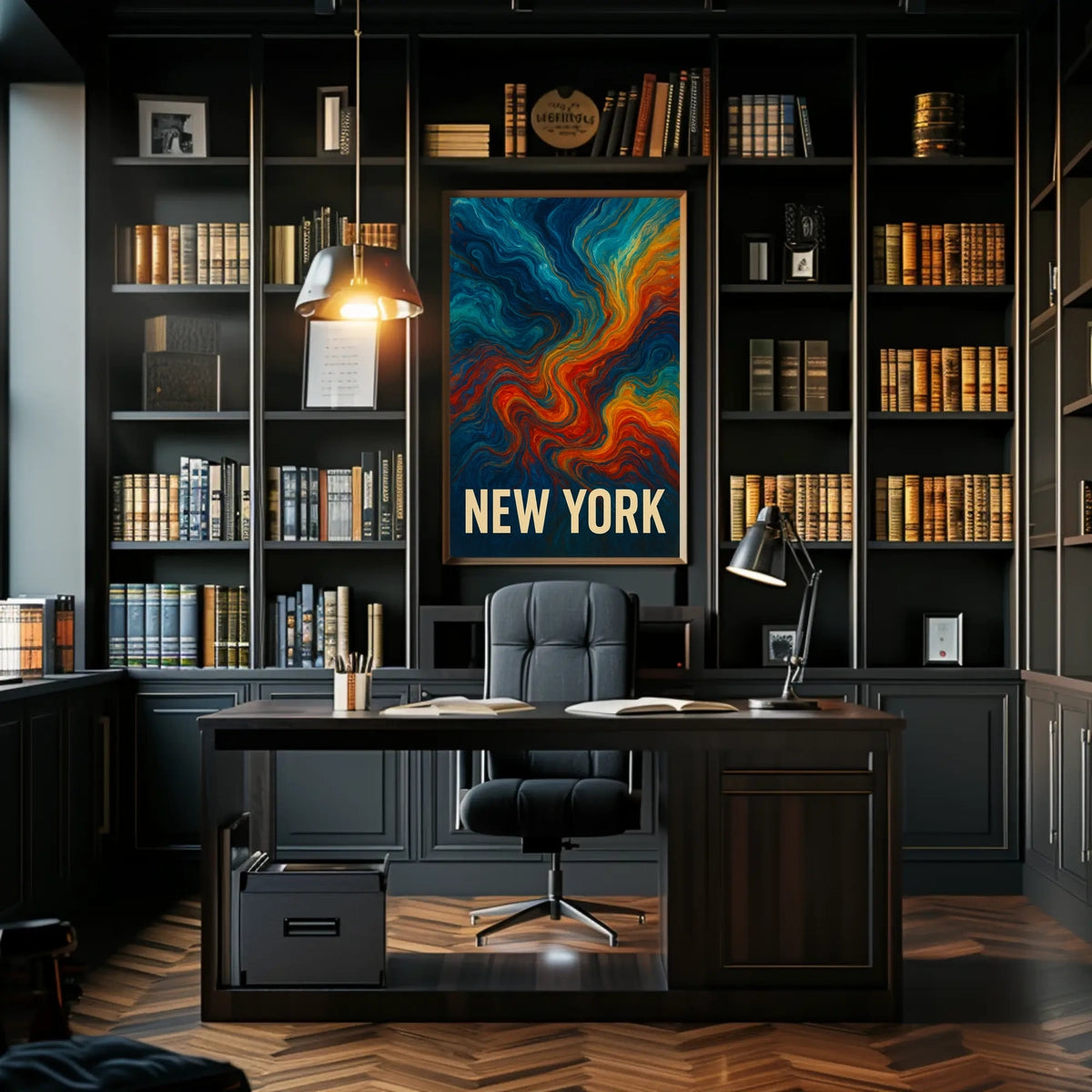 New York Abstract Expression Abstract Poster