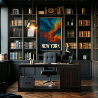 New York Abstract Expression Abstract Poster