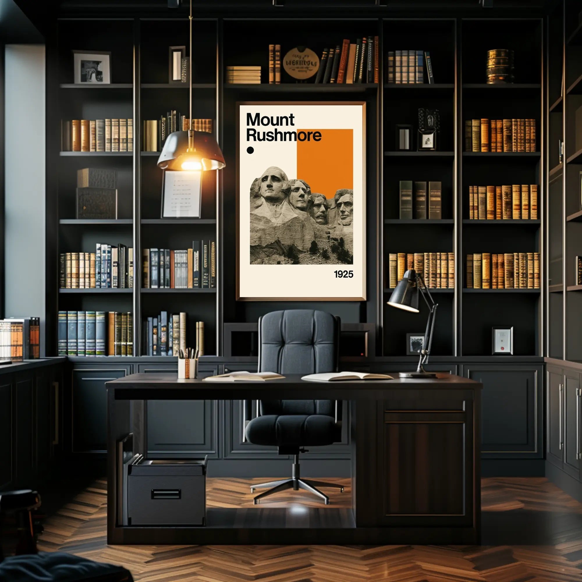 Mount Rushmore Landmark Art Print: Historical or Presidential Poster
