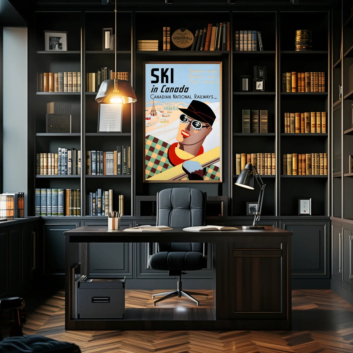 Ski In Canada Canadian National Poster