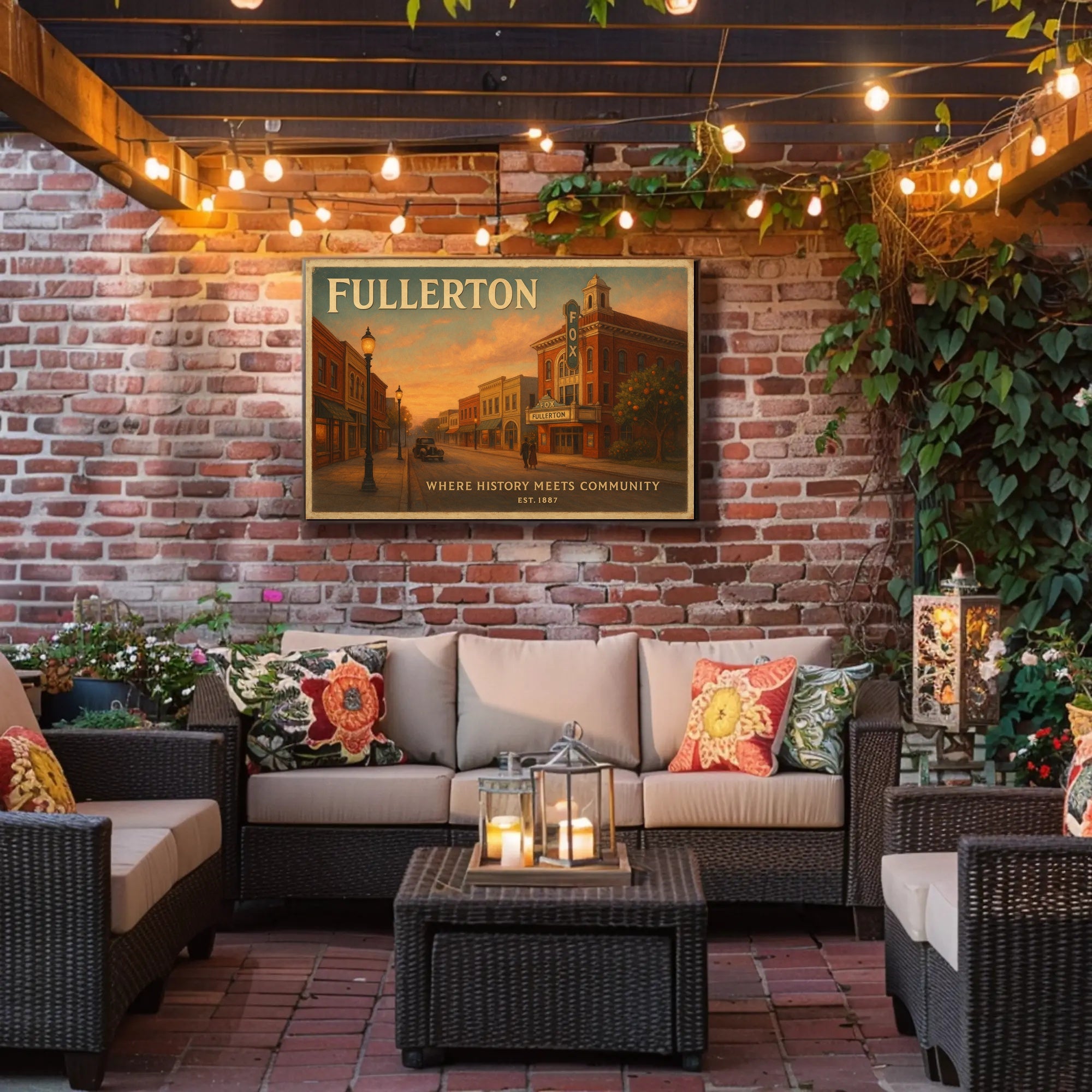 Fullerton History Community Travel Poster