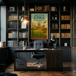 Discover Iowa Poster