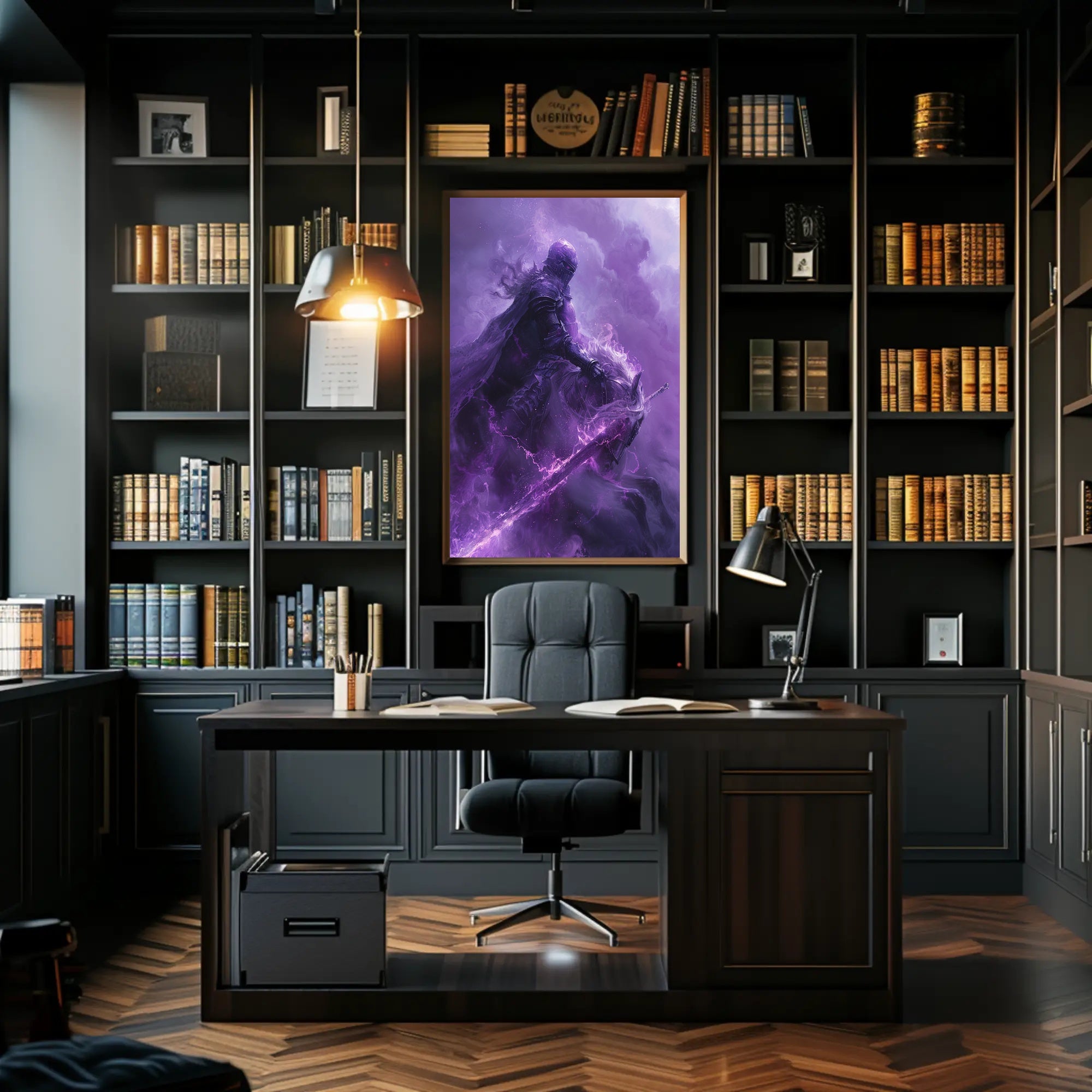 Medieval Knight on Mystical Horse Fantasy or Mythology Poster PosterGoat