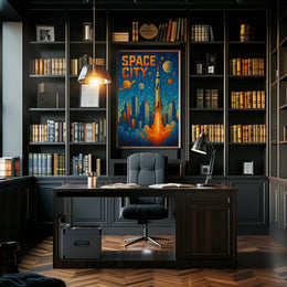 Space City Adventure Poster