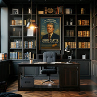 Jimmy Carter 39th President Wall Art Vintage Portrait Print PosterGoat