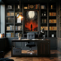 The Enigmatic Cloaked Figure Poster