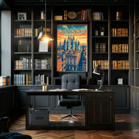 Milano Skyline Art Poster