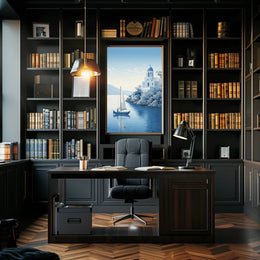 Tranquil Mediterranean Scene Poster PosterGoat