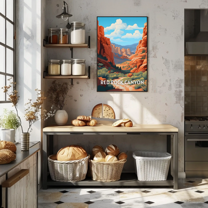 Red Rock Canyon Nevada Travel Poster