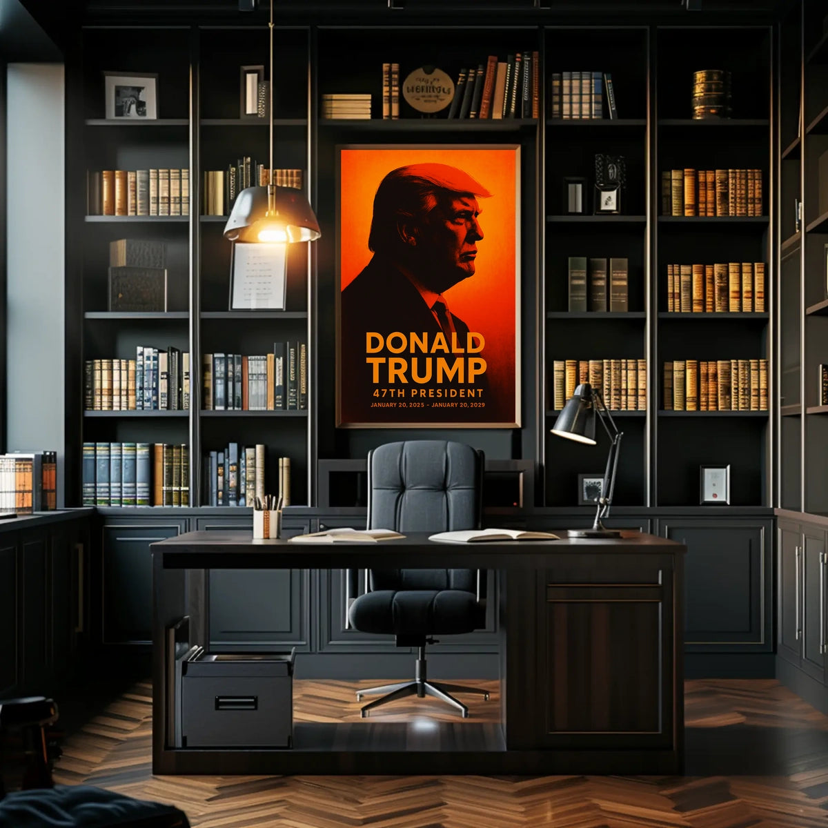 Donald Trump 47th President Patriotic Vintage Poster