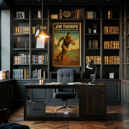 Jim Thorpe Legendary Athlete Tribute Poster
