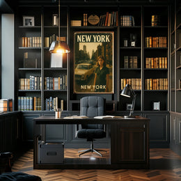 New York City A Vintage Glimpse Poster
