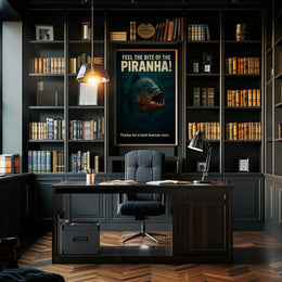 Feel the Bite of the Piranha Poster