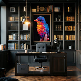Vibrant Bird Of Paradise Poster