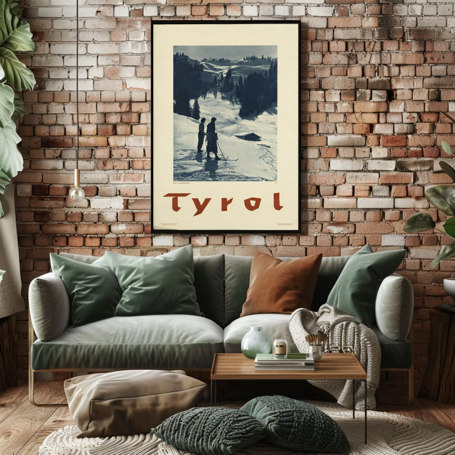 Tyrol Skiing Poster