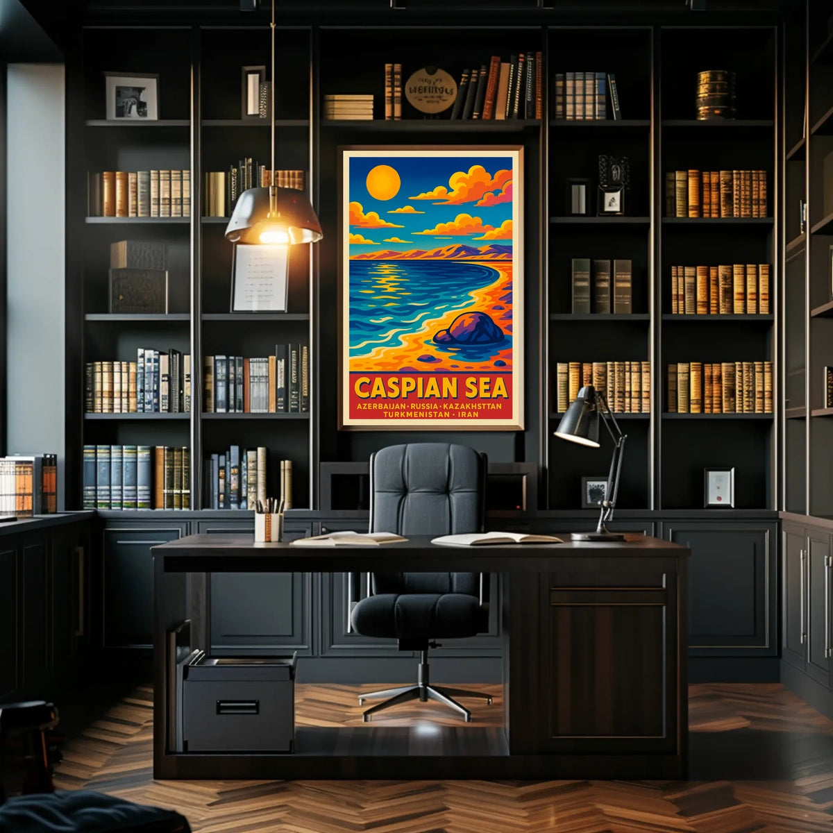 Caspian Sea Poster