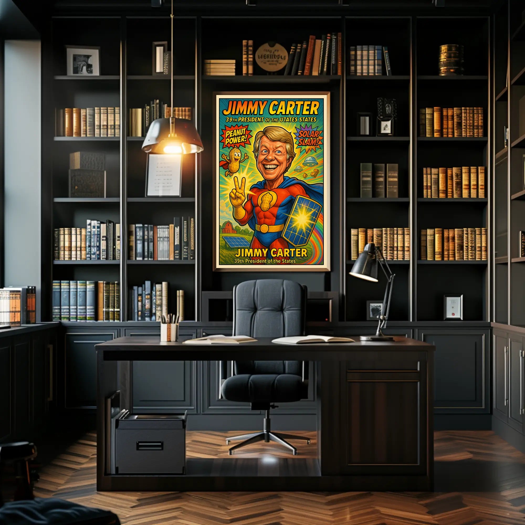 Jimmy Carter Vintage Americana Wall Print PosterGoat