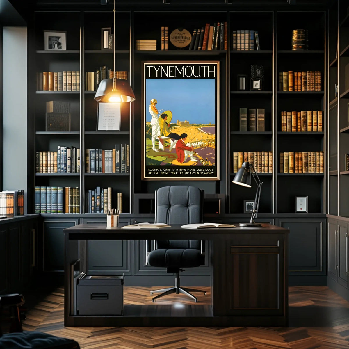 Tynemouth Illustrated Guide Poster
