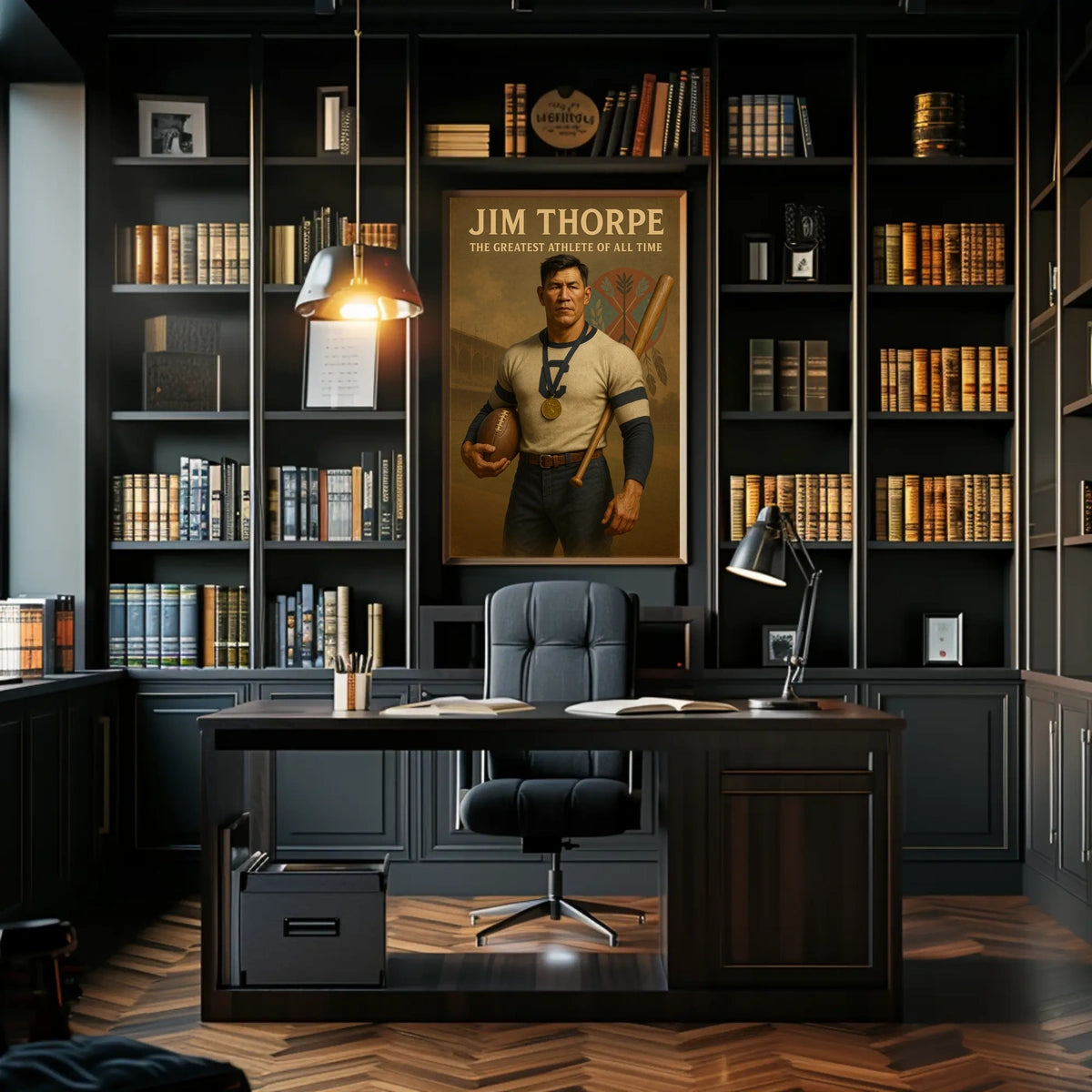 Jim Thorpe Legendary Sports Icon Poster