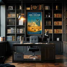 Journey Through Abu Dhabi's Timeless Beauty Travel Poster