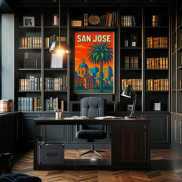 San Jose Cityscape Poster