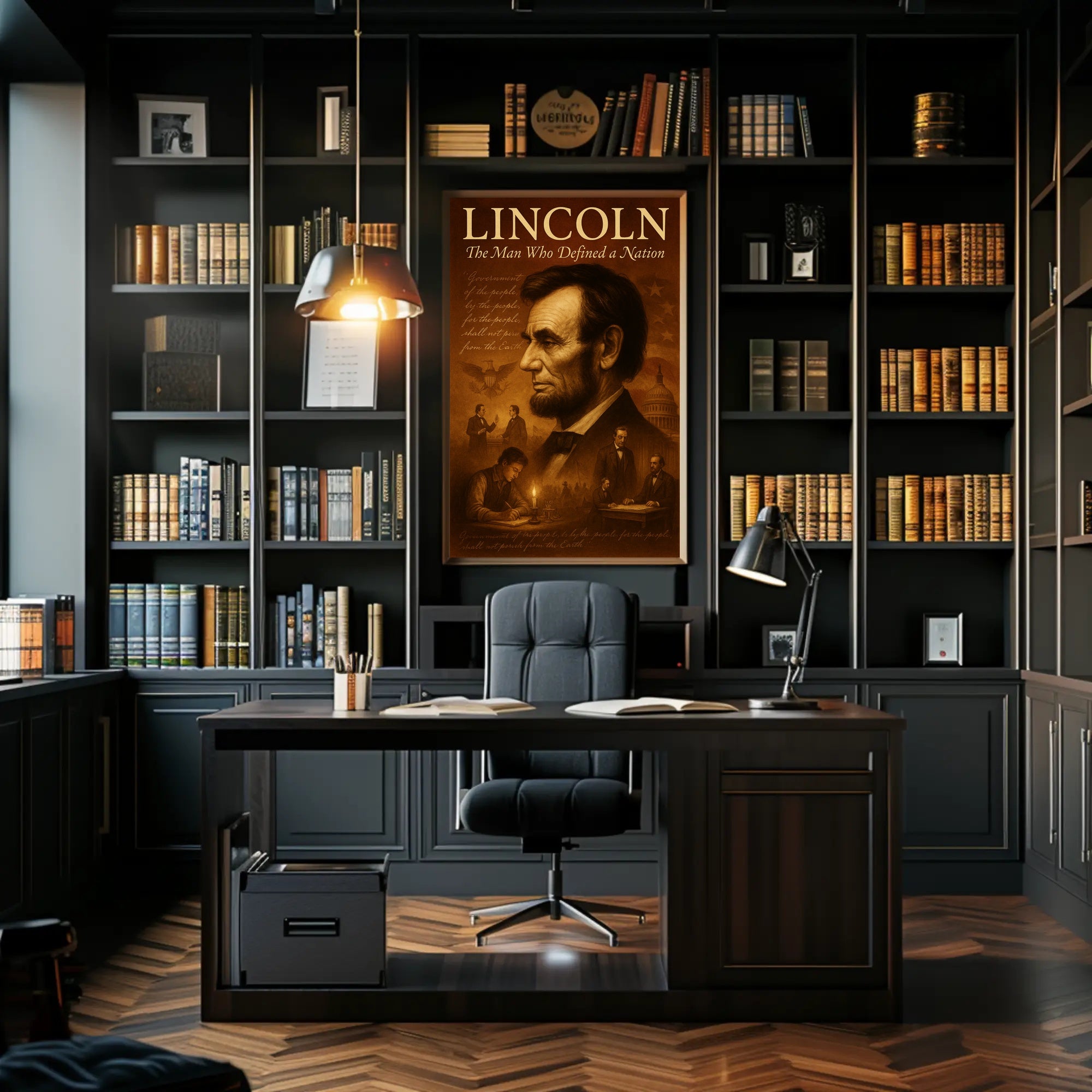Abraham Lincoln The Man Who Defined a Nation Poster PosterGoat
