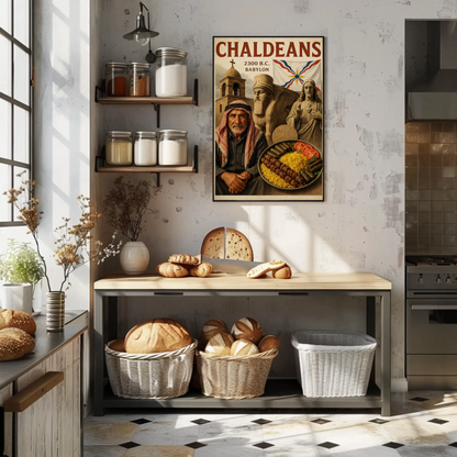 Chaldeans Babylon Culture Historic Food Travel Poster