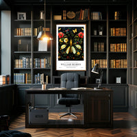 William Morris Butterfly Design Artistic Poster