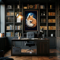 Moonlit Fox Poster