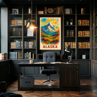 Alaska Mountain Landscape Poster