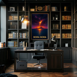 Bora Bora Sunset Poster