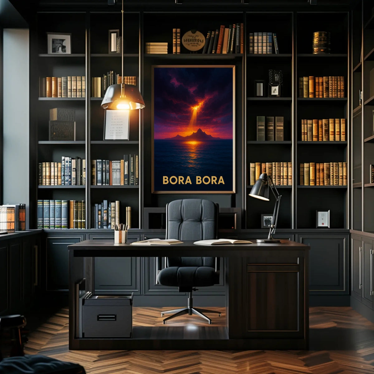 Bora Bora Sunset Poster