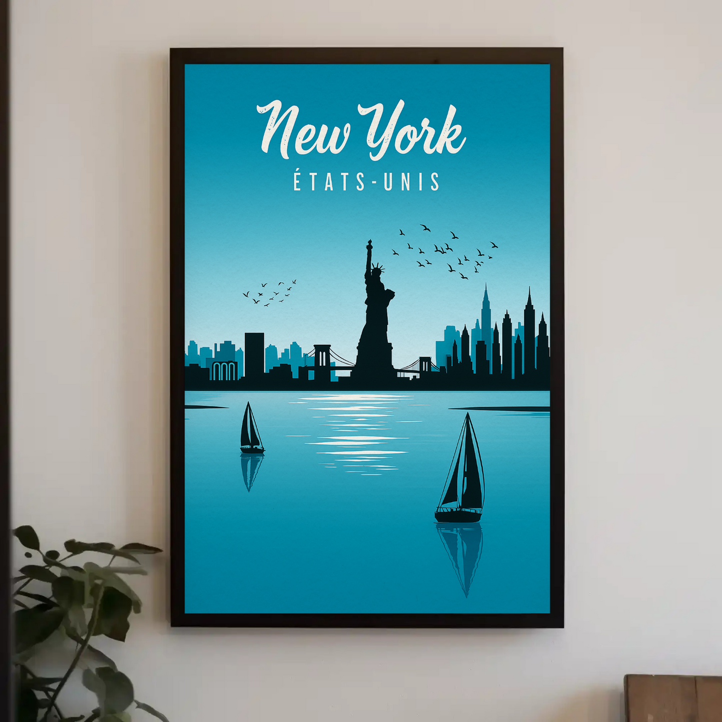 New York Statue of Liberty Vintage Poster