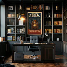 Victory Begins at Home Poster