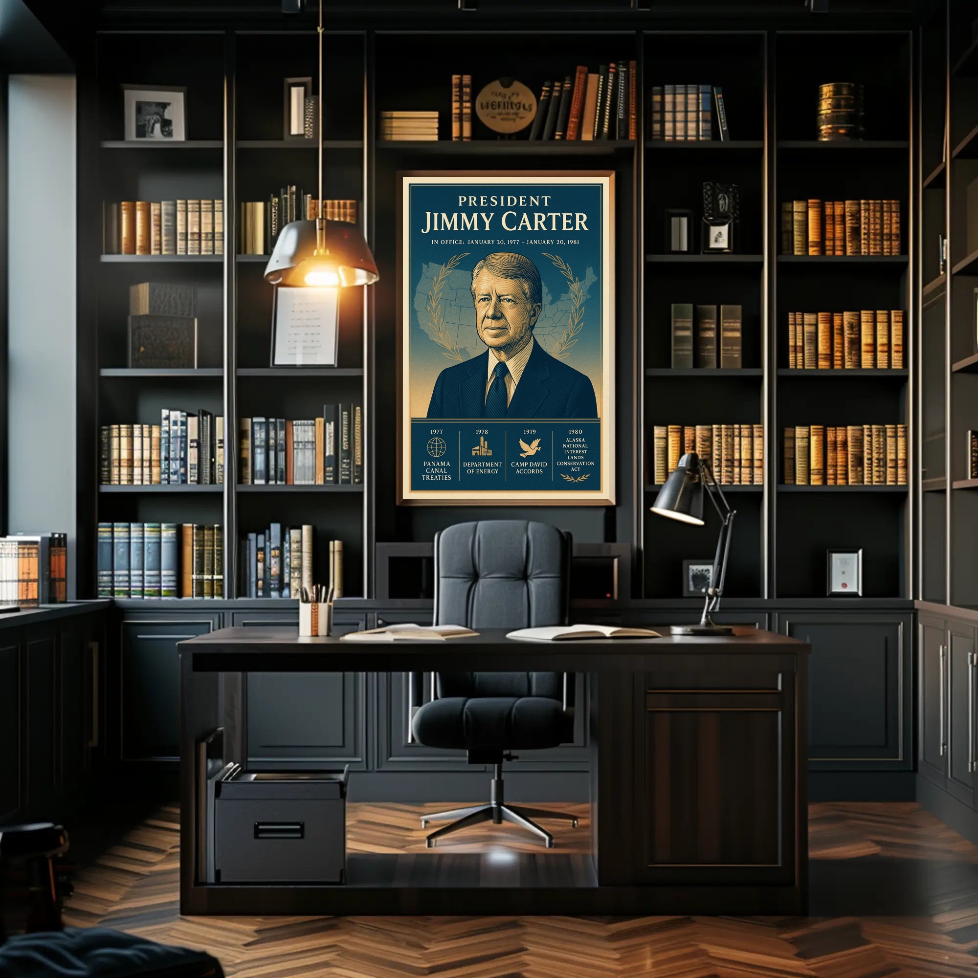 Jimmy Carter Leadership Gallery Print PosterGoat