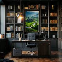 Serene Terraced Landscapes Poster