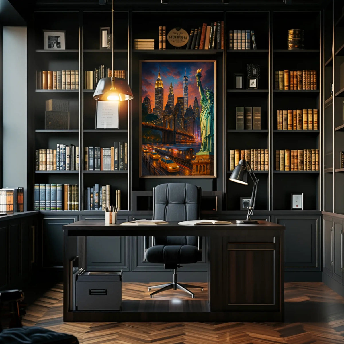 City of Dreams New York Skyline Poster