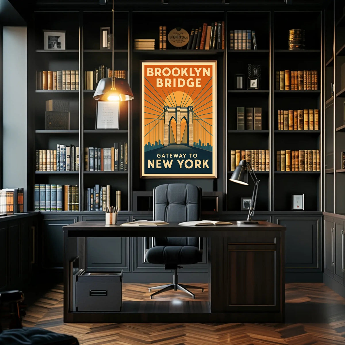 Brooklyn Bridge Gateway Travel Poster