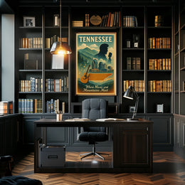 Tennessee Where Music and Mountains Meet Poster