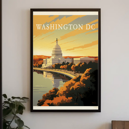 Washington Capitol Sunset Drive