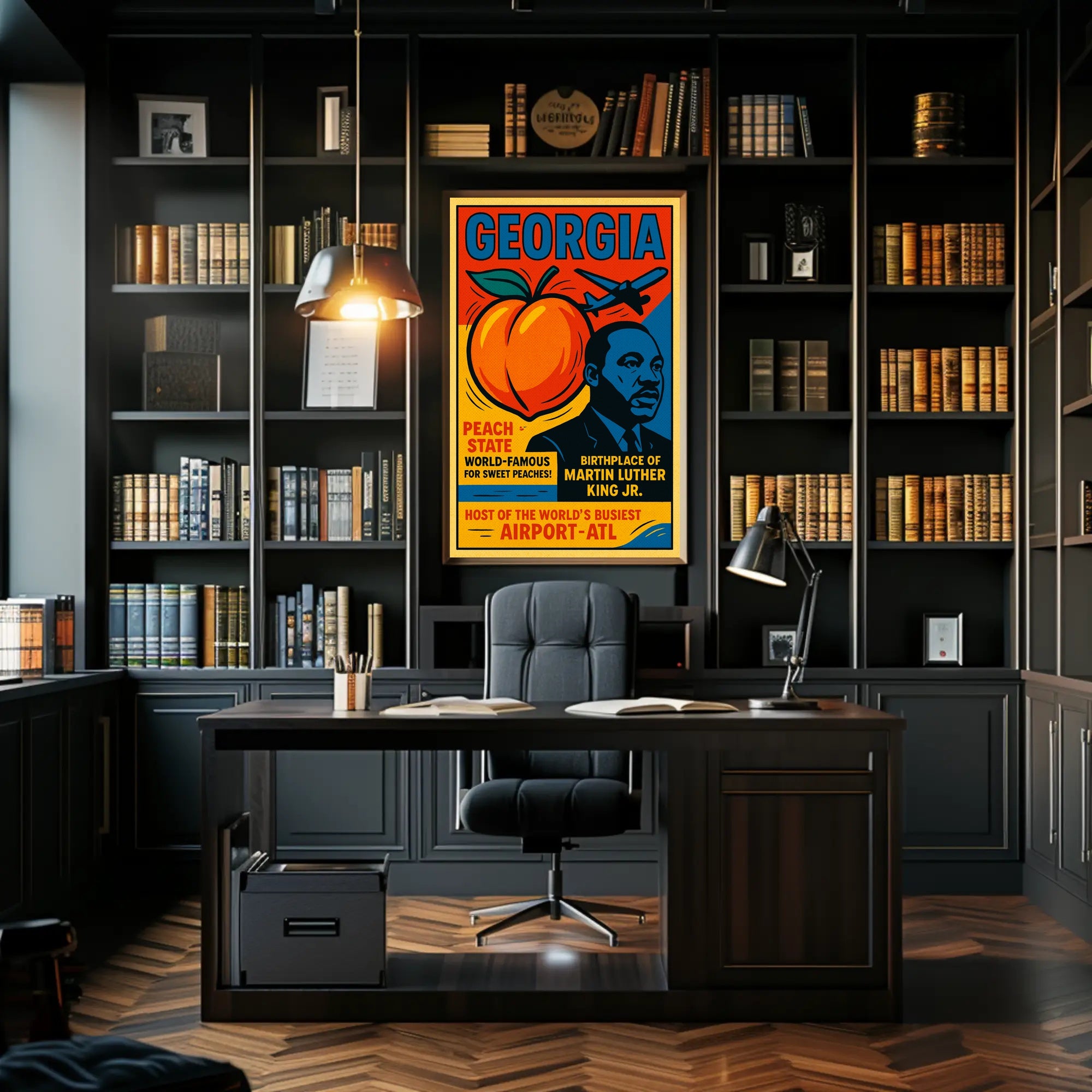 Georgia Peach State Travel Poster
