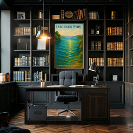Lake Charlevoix Serenity Scene Travel Poster