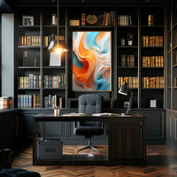 Fluid Energy: Vibrant Abstract, Artistic, or Pop Culture Poster