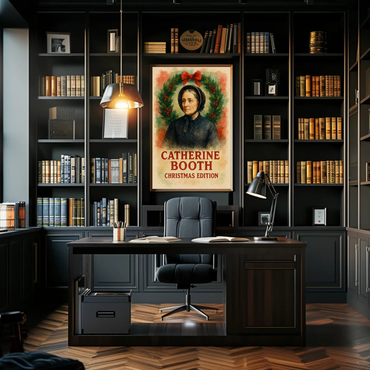 Victorian Christmas Woman Heritage Poster